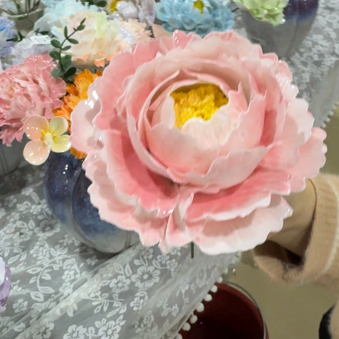 陶瓷花，20元发货，退款拉黑