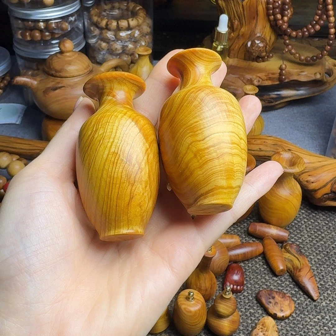 西***问柏木（崖柏）北太行崖柏手工花瓶