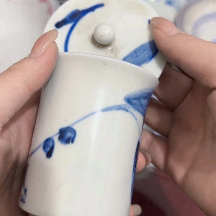 景德镇陶瓷高温瓷手绘画片随机