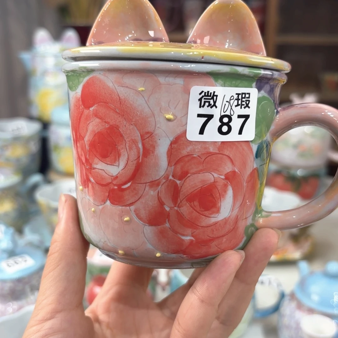 景德镇手绘高温釉下彩陶瓷茶具