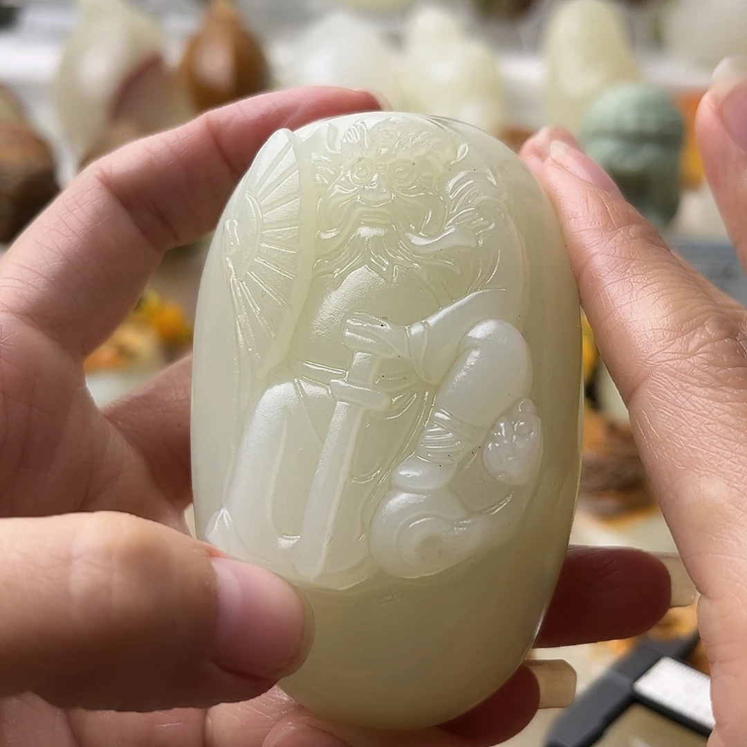 石材古青石不退换钟馗