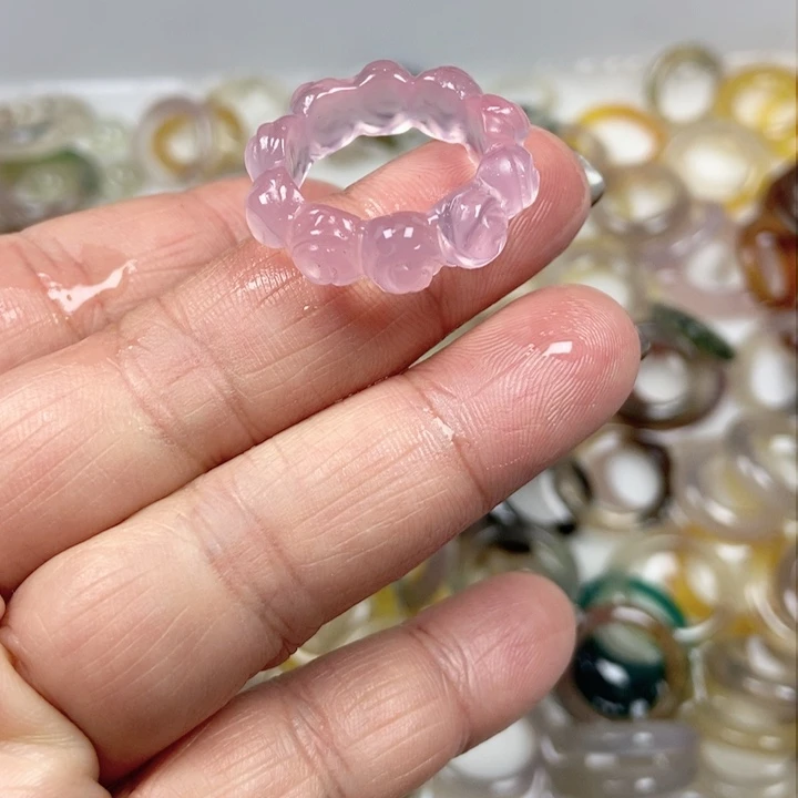 未镶嵌戒指玛瑙/玉髓