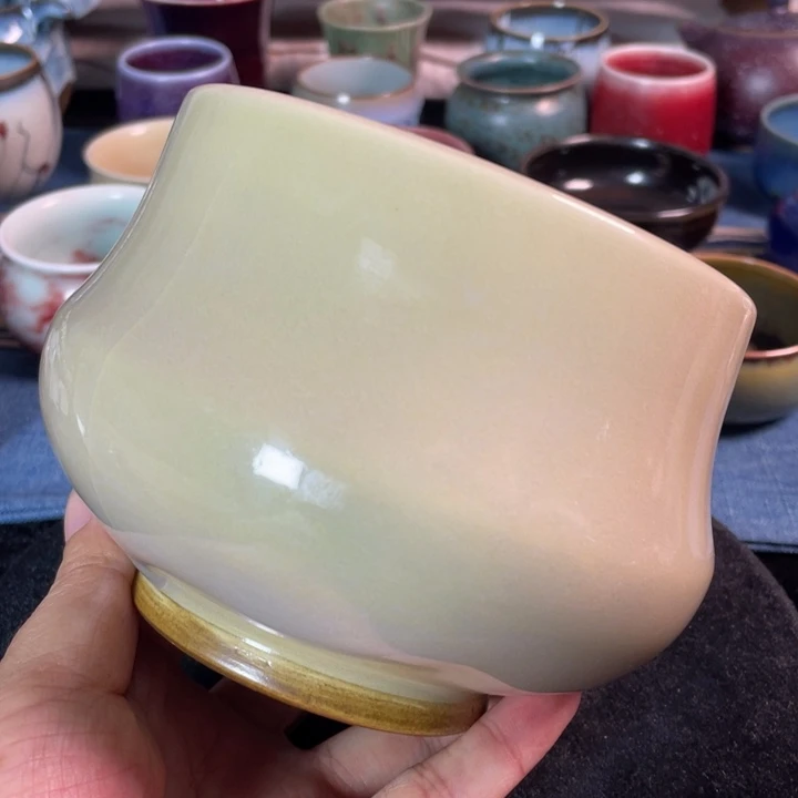 摆件钧瓷玉石釉茶洗笔洗