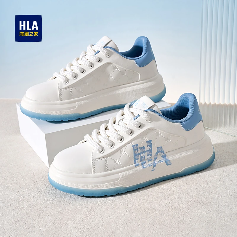 海澜之家鞋子男款2025夏季爆款增高板鞋潮流透气休闲鞋运动小白鞋