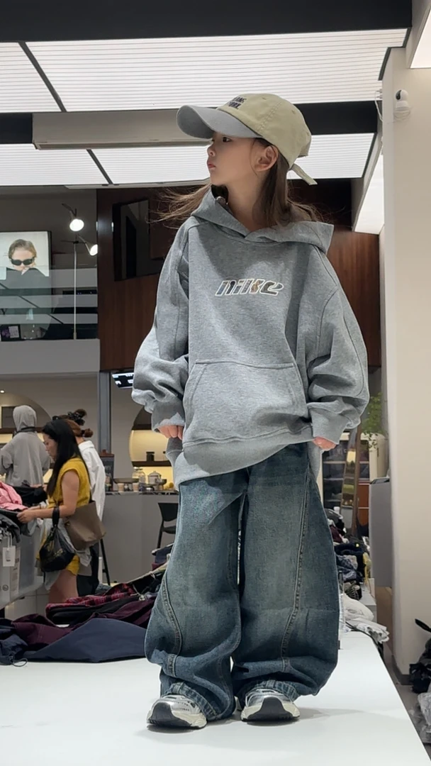 201【单件120-170尺码秋款童装】中大儿童2025秋季卫衣裤子大猪小猪