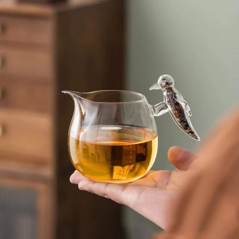 灵羽公杯茶器玻璃公道加厚耐热高档家用耐高温功夫茶具高颜值网红