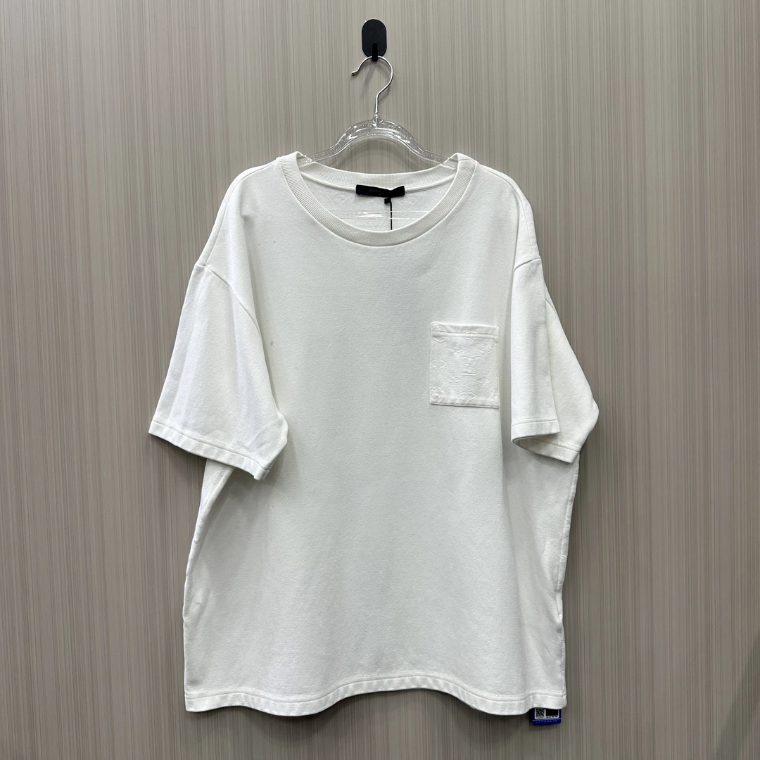 99新 LouisVuitton/路易威登 口袋满印白色短袖 尺码：XXL 10903