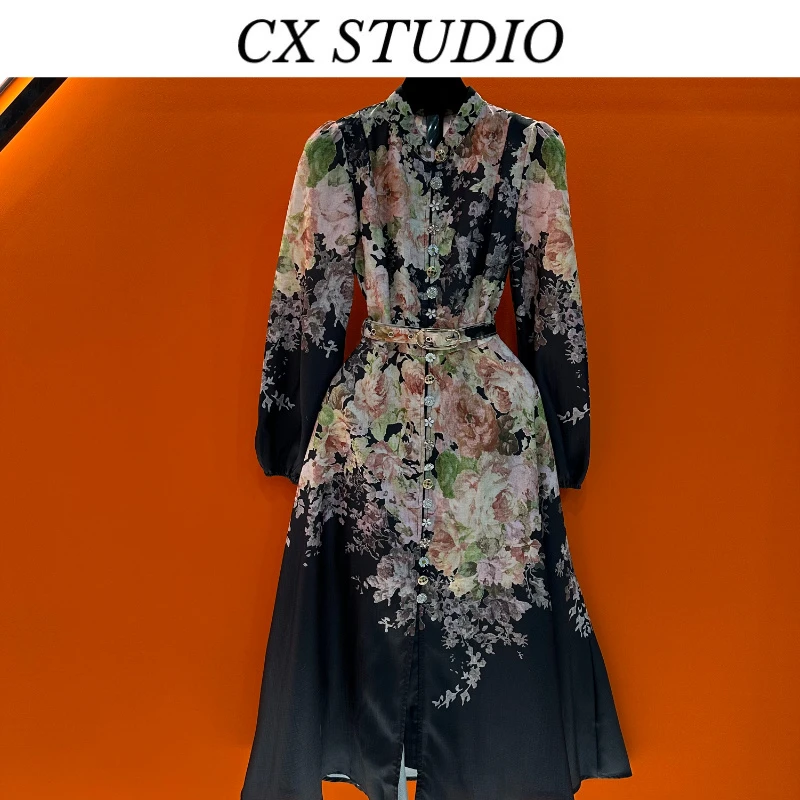 编码34 经典收腰轻奢时尚春季连衣裙（定制女装）S9089A