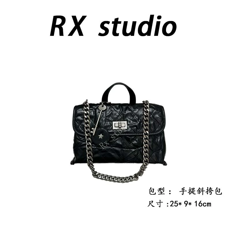 【母亲节礼物】ZT-D7150-游牧黑RAIN.CUN轻奢小众时尚女士包