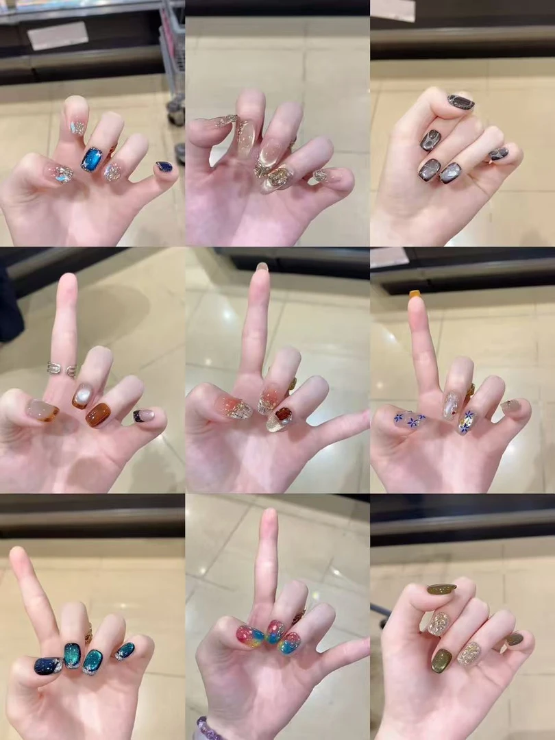 【201-301】纯手工秋冬新款穿戴美甲