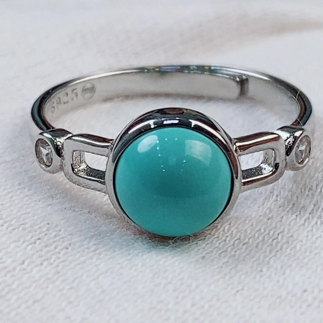 绿松石银S925镶嵌珠宝奇石