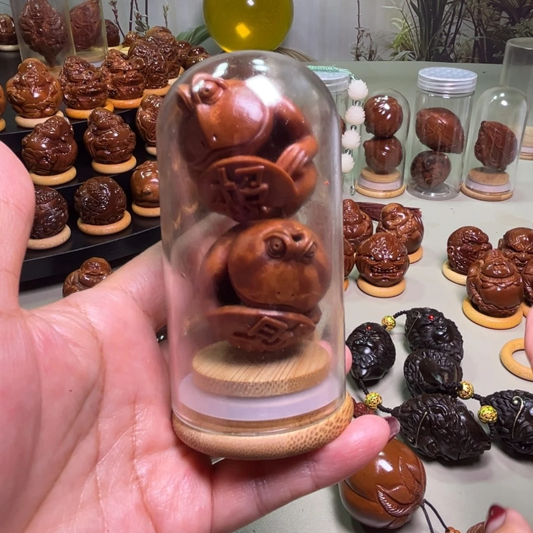 橄榄核把件烟*手工青蛙