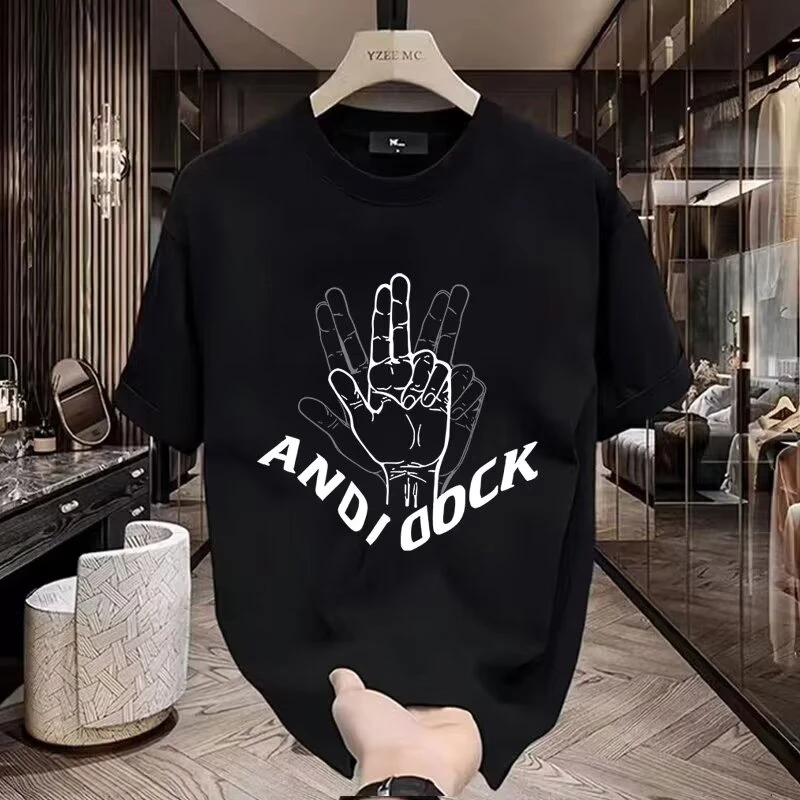 短袖t恤男士男装2025夏季新款重磅潮牌百搭纯棉半袖体恤上衣