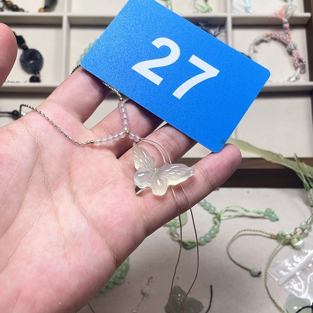 咖***仙合金蛇纹石玉颈饰