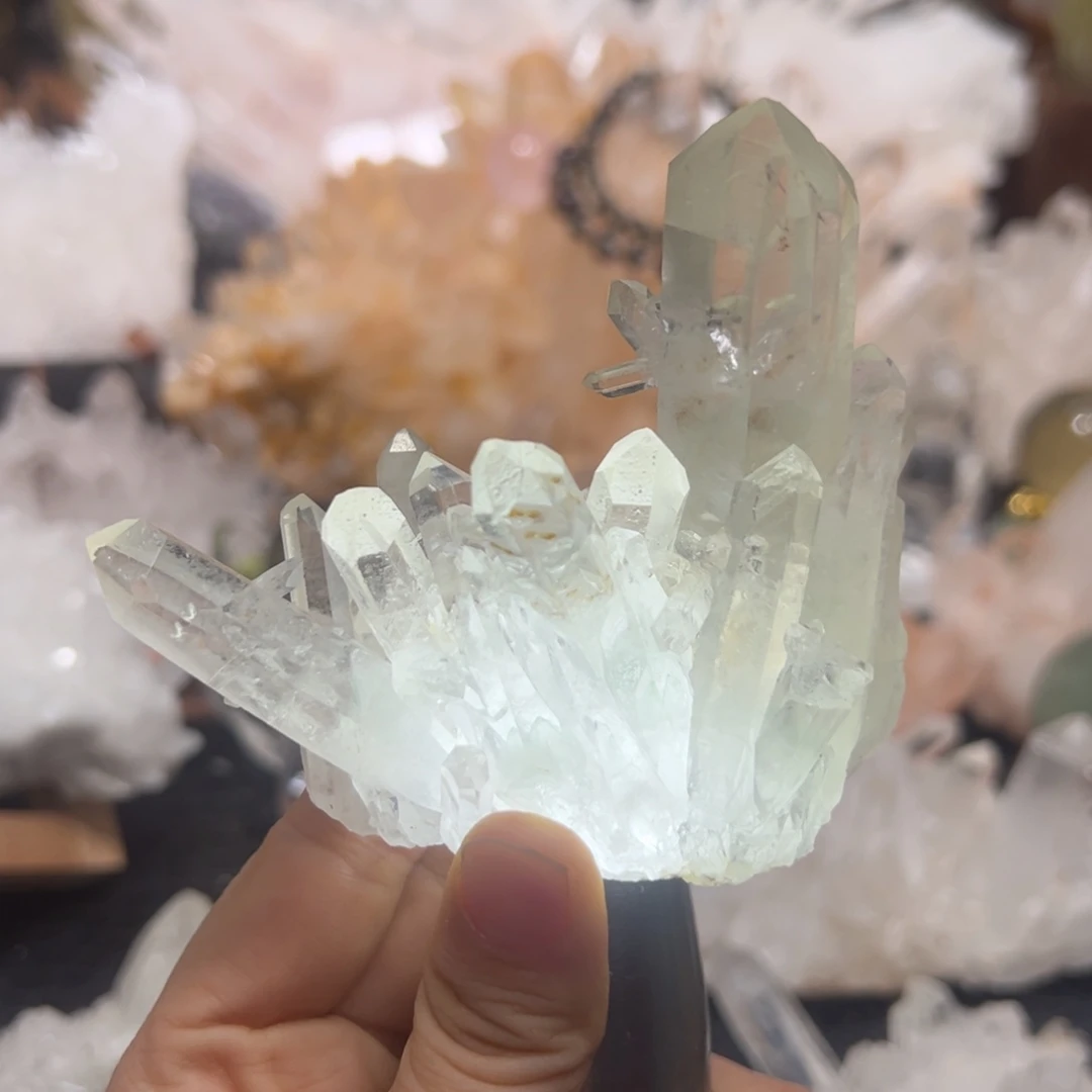 未镶嵌水晶珠宝半成品翠幽灵