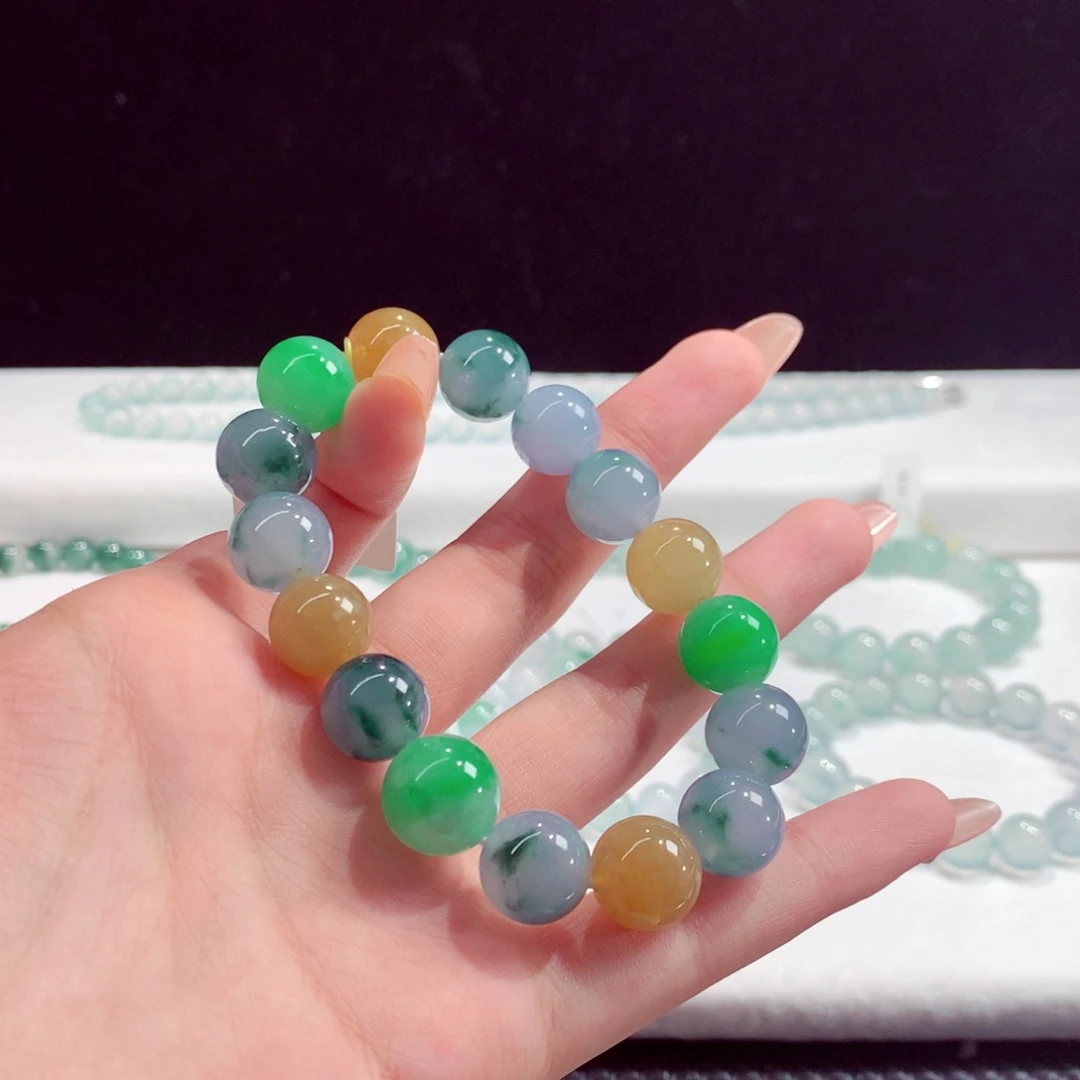 未镶嵌手串翡翠天然翡翠