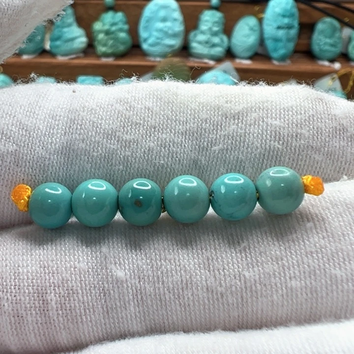 绿松石未镶嵌圆珠 5.8mm
