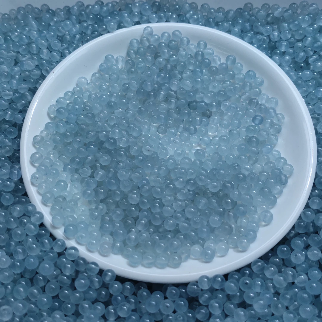 【散珠批发】W793冰川蓝4mm*40颗