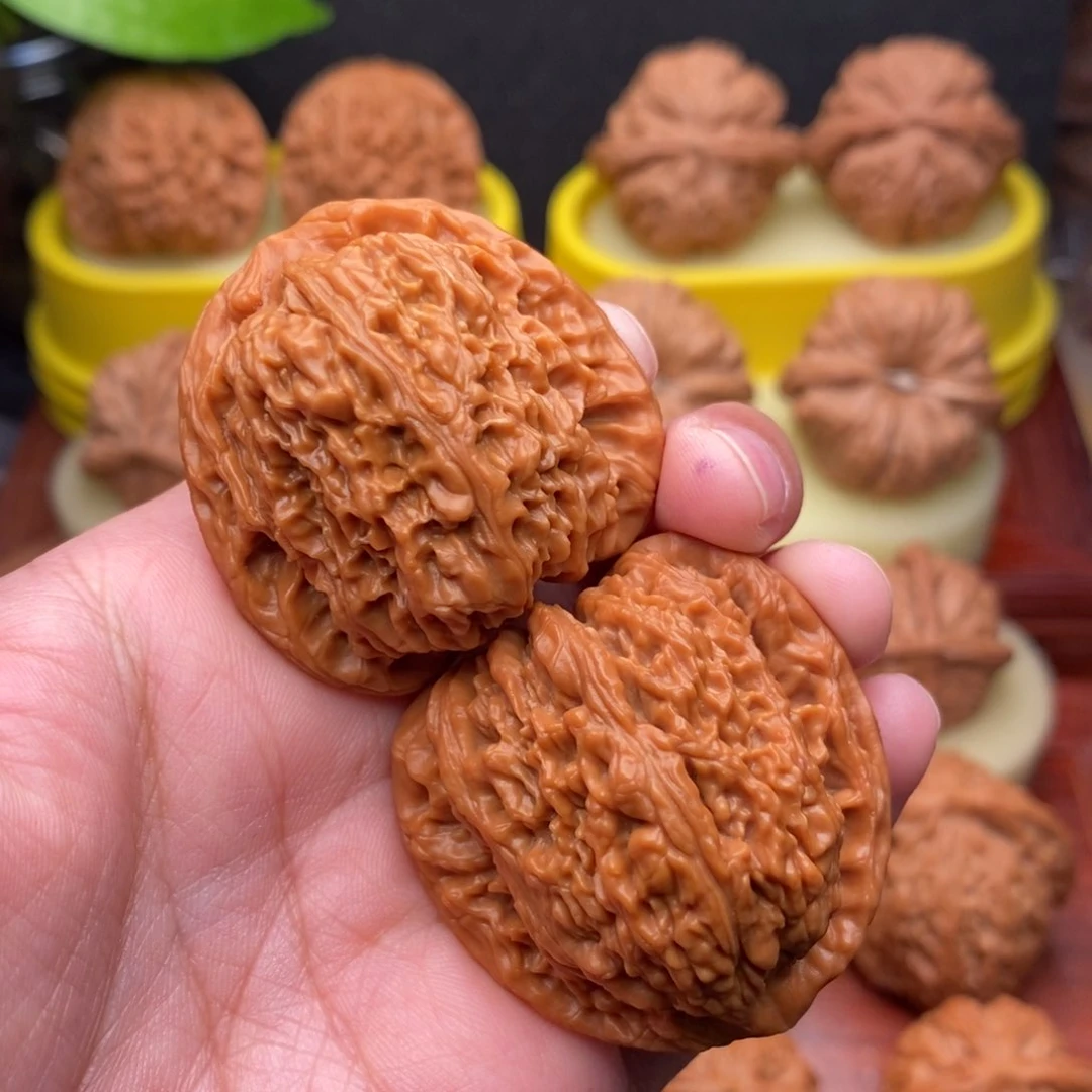 把件文玩核桃40“红皮”涿鹿南疆石