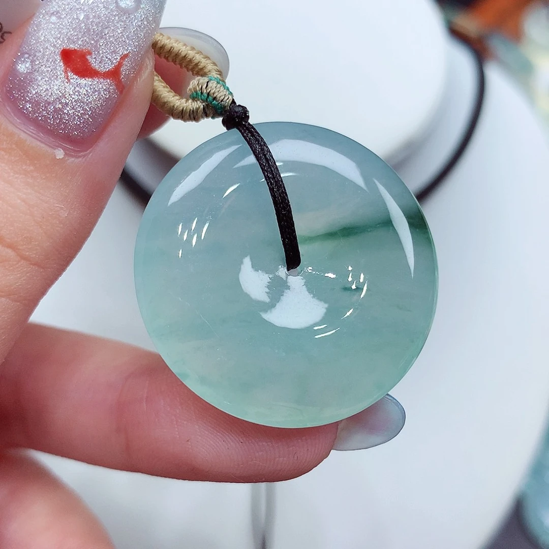 翡翠未镶嵌颈饰翡翠21，30.2/6.3