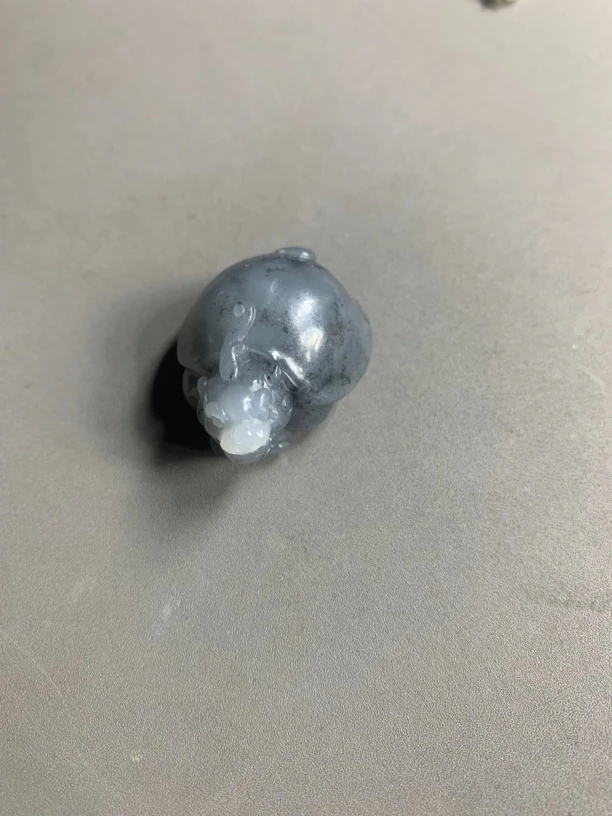 和田玉青花龙龟精雕细琢