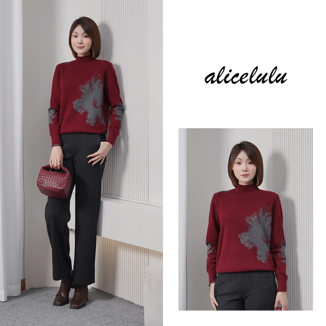 alicelulu金陵秋.撞色钩花遮肉显贵衣橱之王S2145275T