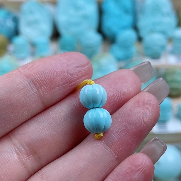 绿松石未镶嵌珠宝奇石8.3mm