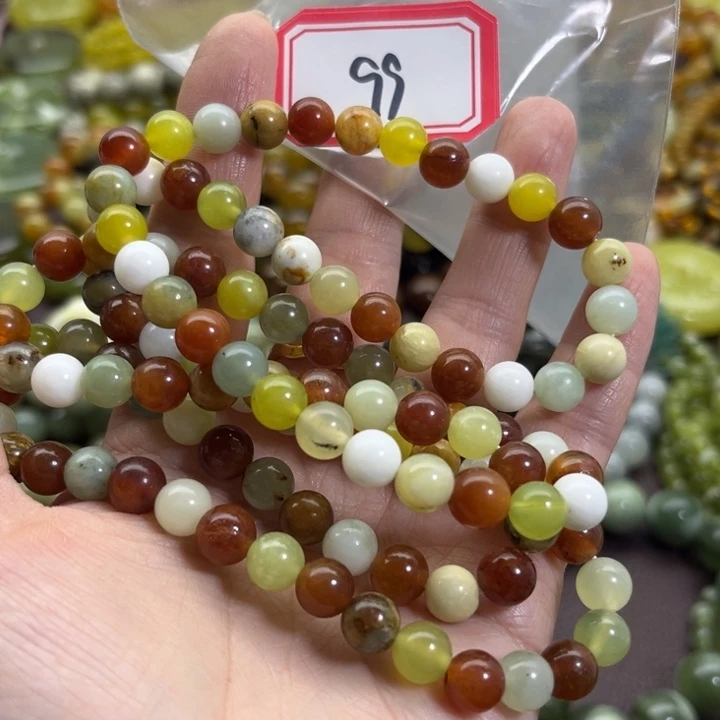 蛇纹石玉未镶嵌手链