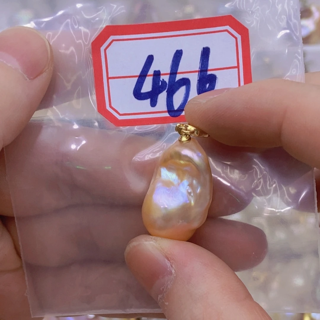 银S925镶嵌淡水珍珠吊坠