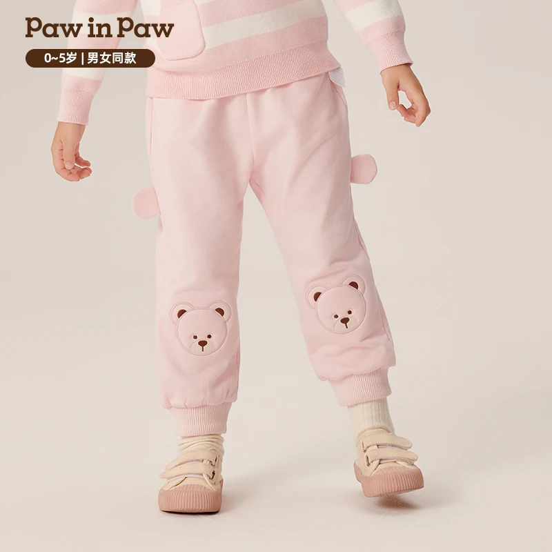 PawinPaw卡通小熊童装秋冬男女宝宝运动可爱休闲针织裤PCTME4991E