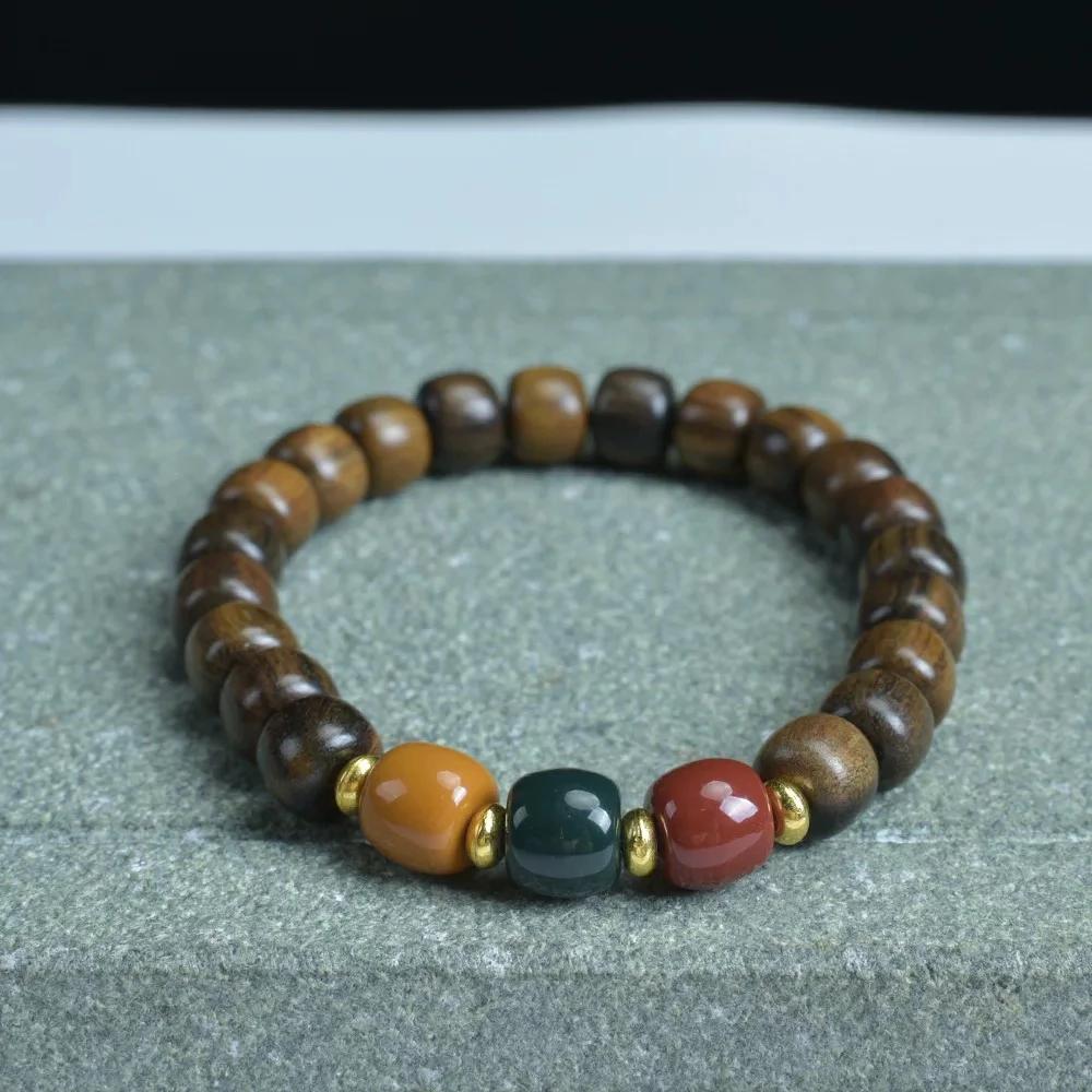 三色紫檀手串PT039（无礼盒）