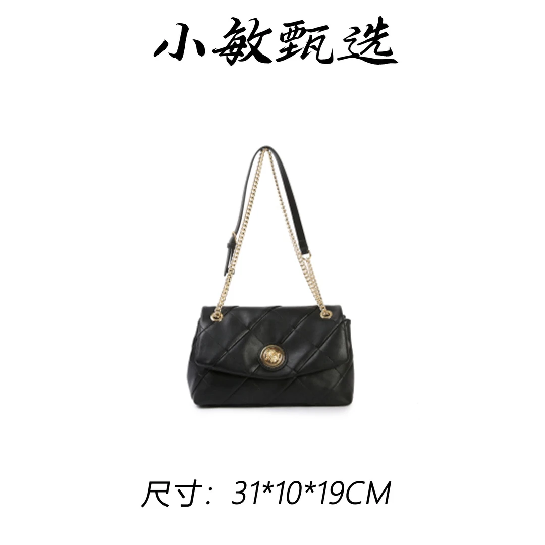 【小敏精选】渠道货BF-66596-黑色轻奢经典时尚文艺风拉链女包