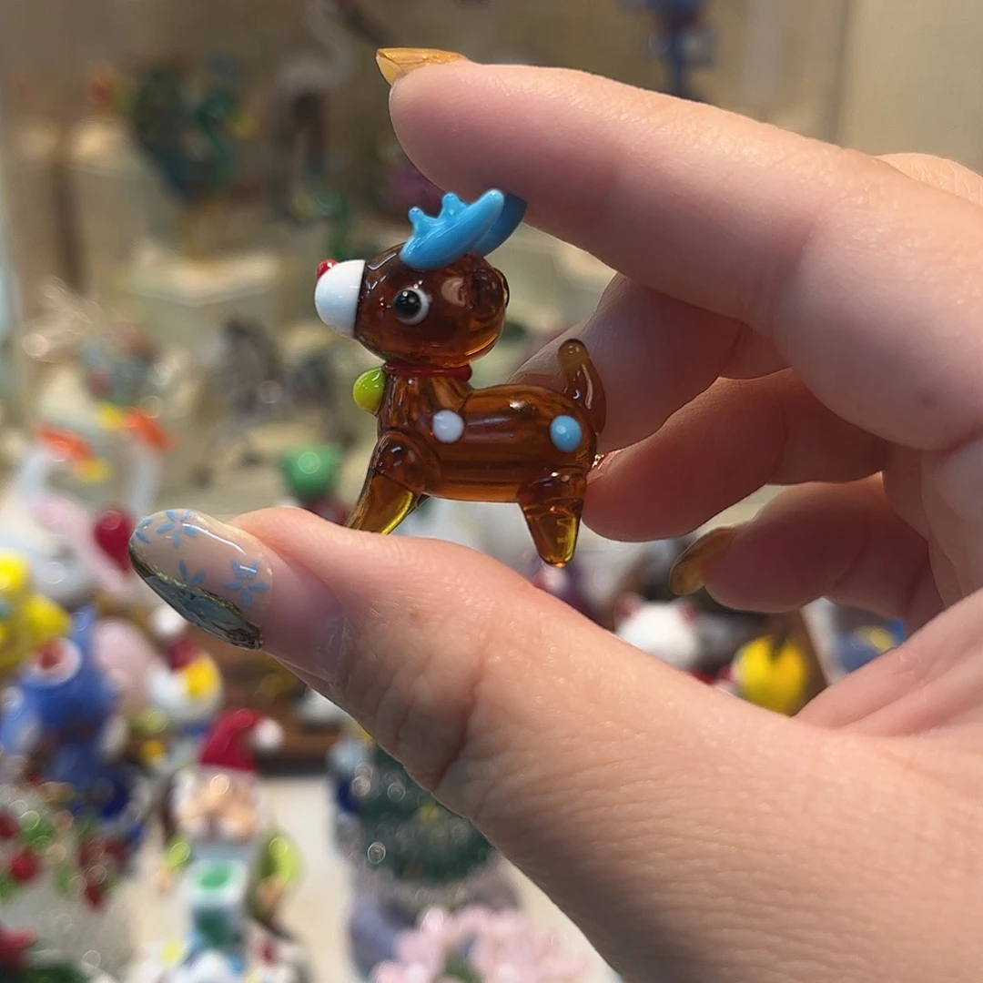 琉璃手工艺品麋鹿