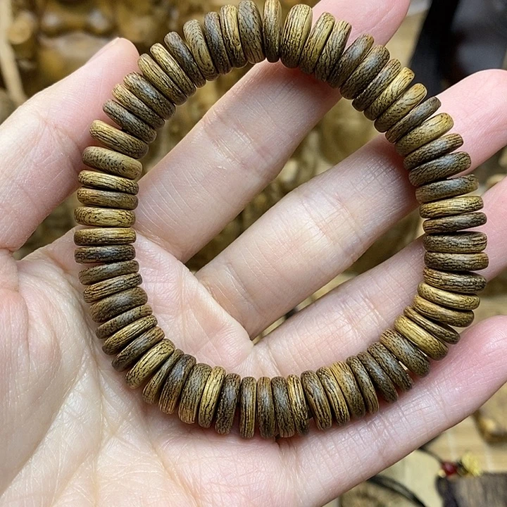 沉香手串文莱蛇皮纹11.7克