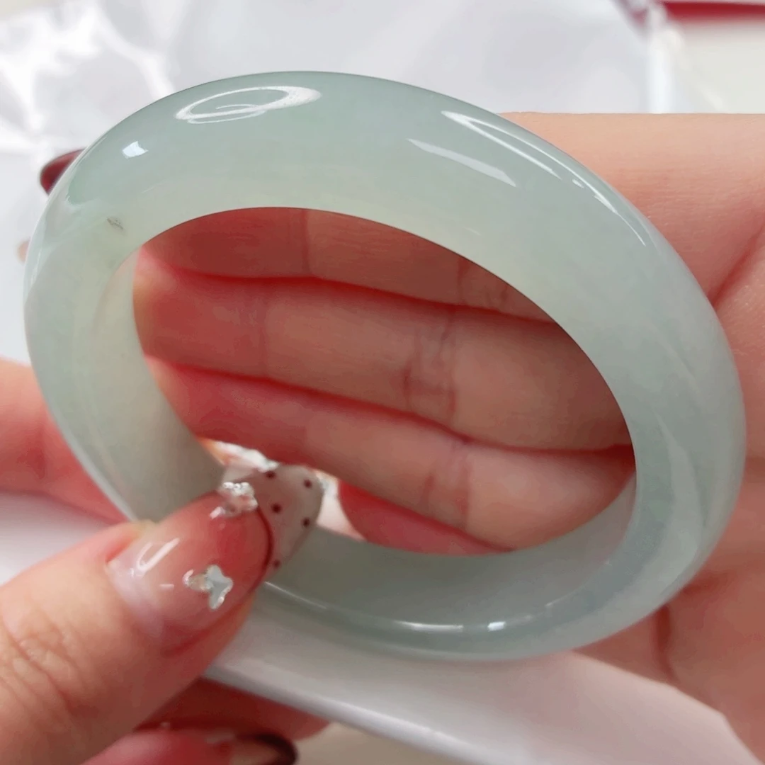 翡翠未镶嵌手镯54.2x54.2