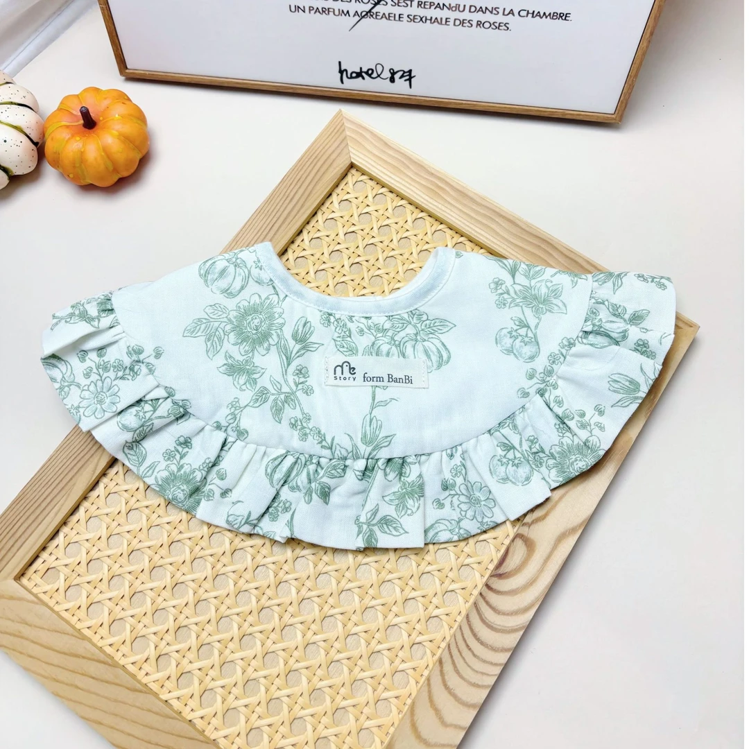 新生儿口水巾宝宝饭兜婴儿围嘴宝宝披肩围兜0-2岁新款婴儿小围嘴