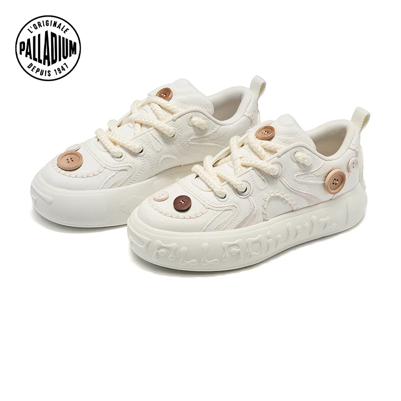 帕拉丁夏季男女款休闲鞋时尚潮流圆头系带板鞋94722＆04722