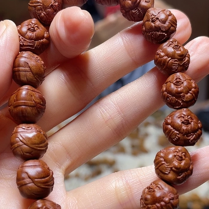 橄榄核手串/手链龙纹桃核 财迷