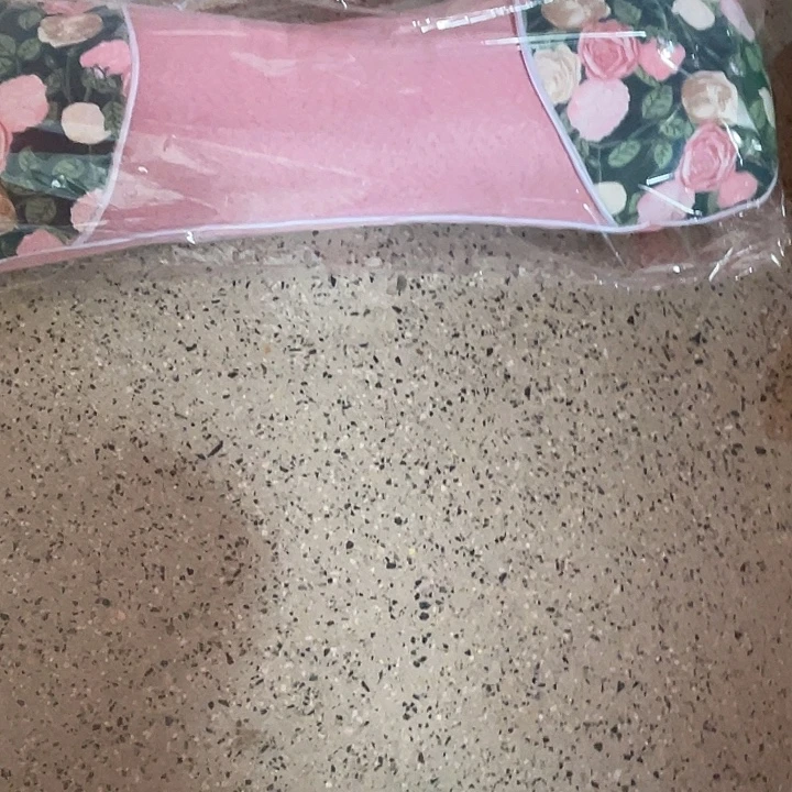 简***）蕾丝粉色两边花色艾草骨头枕