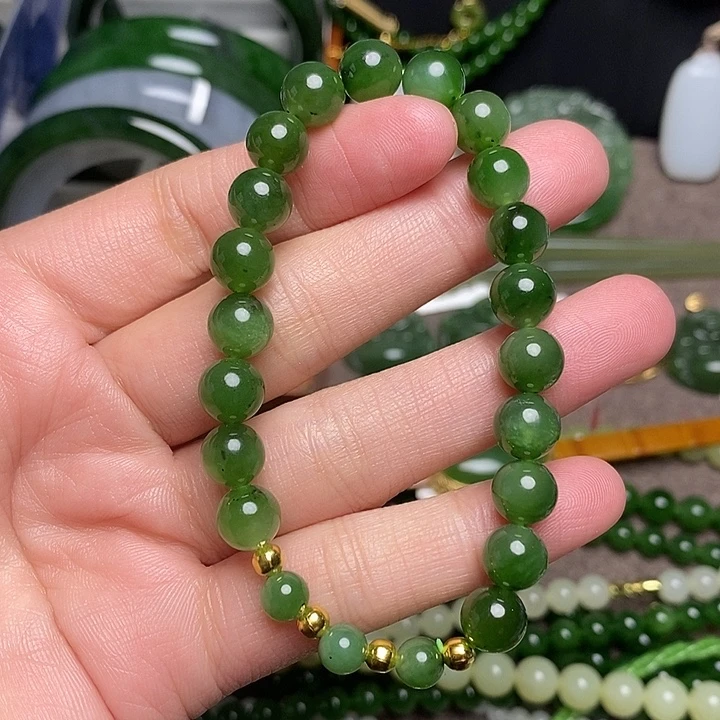 和田玉未镶嵌手链