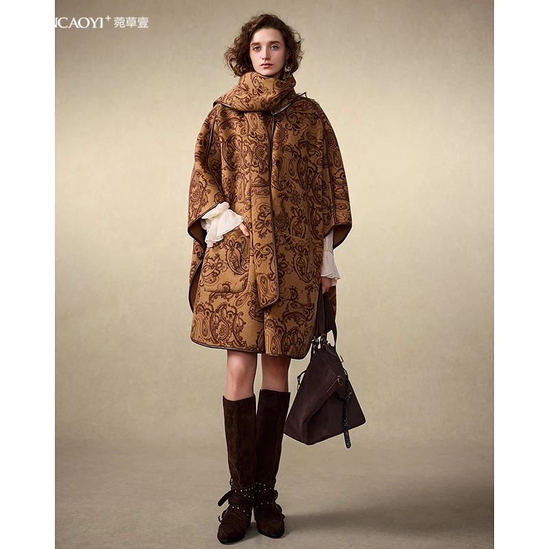 【商场同款】菀壹2025冬季新款毛呢外套L22311551