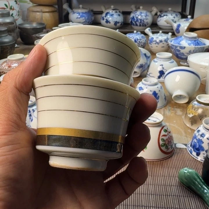 青花瓷器杯子茶具