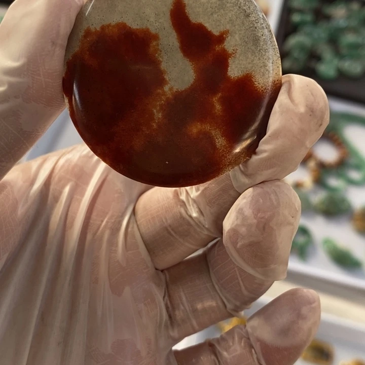 石英质玉（黄龙玉）未镶嵌挂件