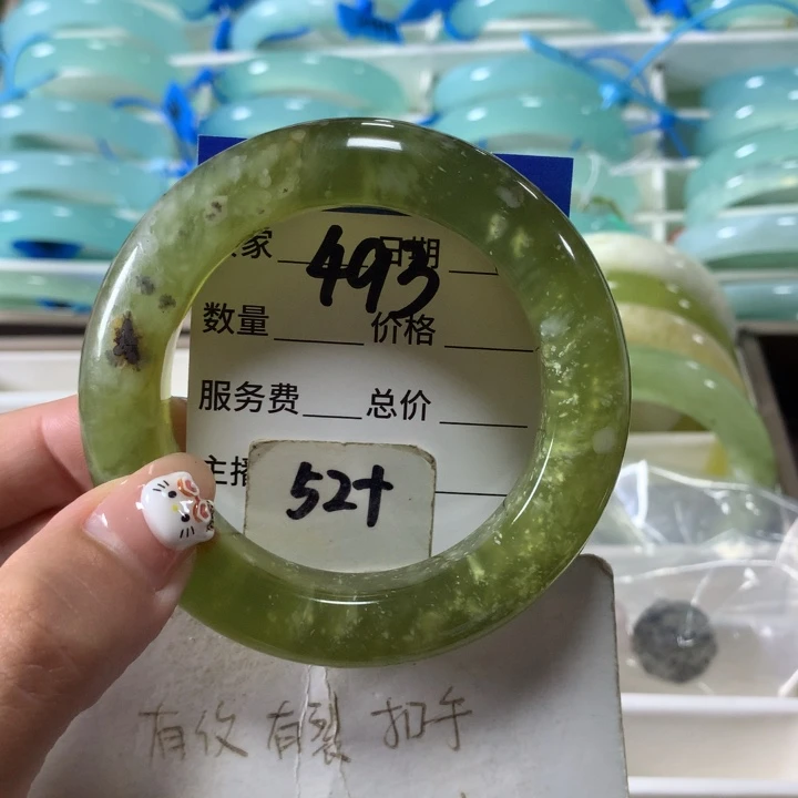 未镶嵌蛇纹石玉手镯493