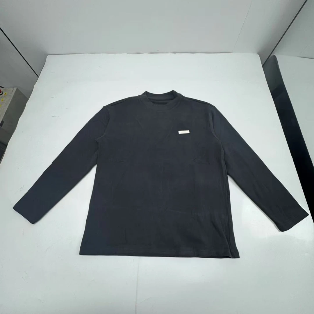 【陌选】冬季新款男士长袖简约时尚舒适圆领长袖百搭打底衫-M66827