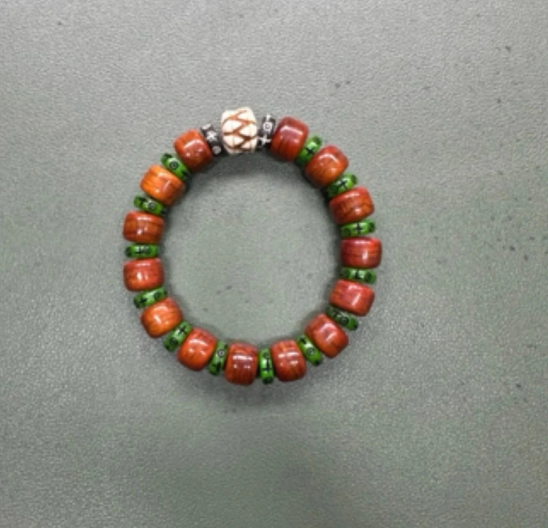 非金属珐琅手链 藏式经典牙牙手串m