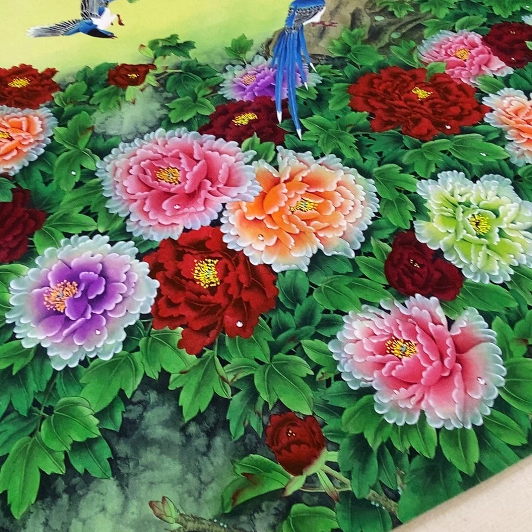 国画手绘富贵吉祥