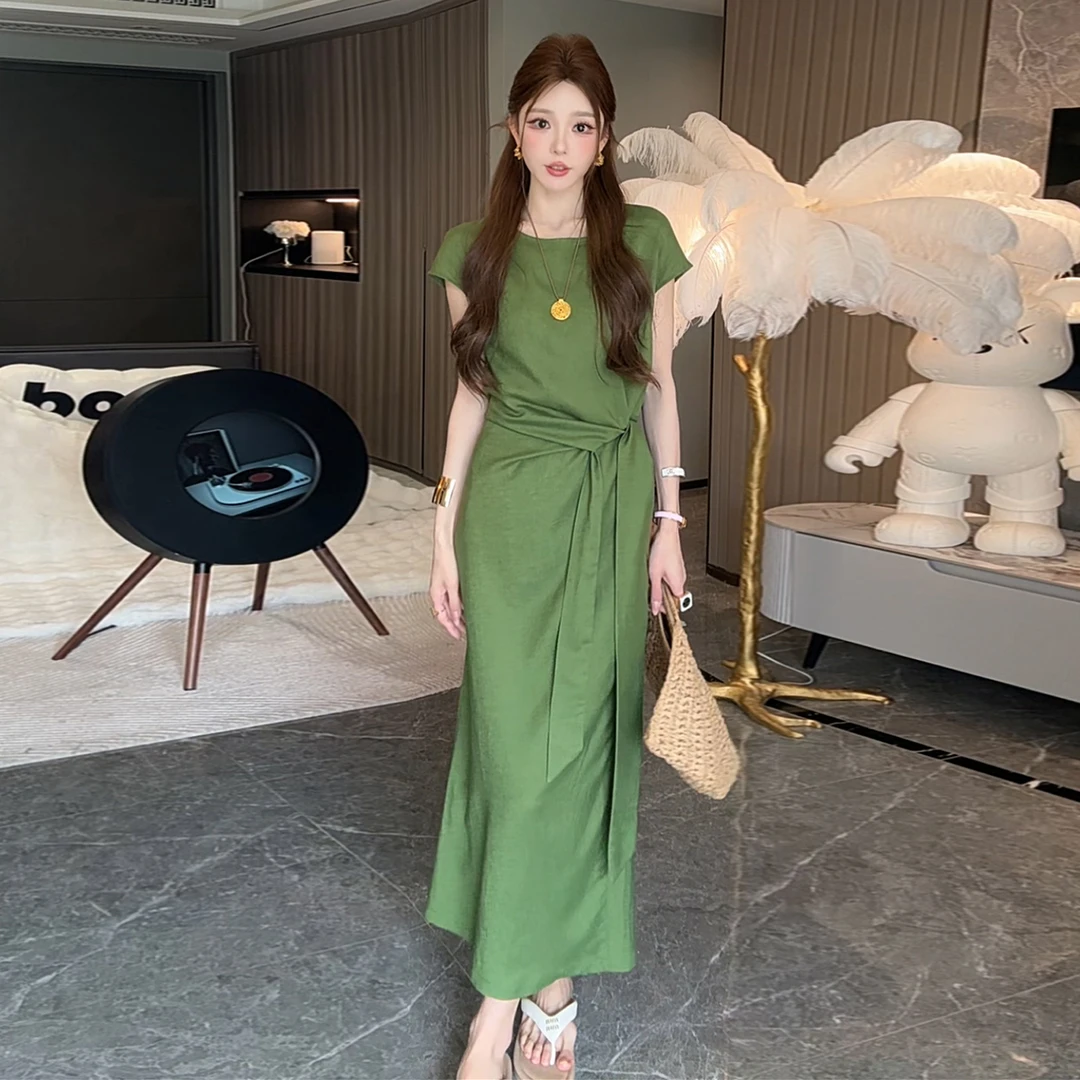 【现货+运补】连衣裙女夏季爆款海边度假穿搭小个子长裙4147