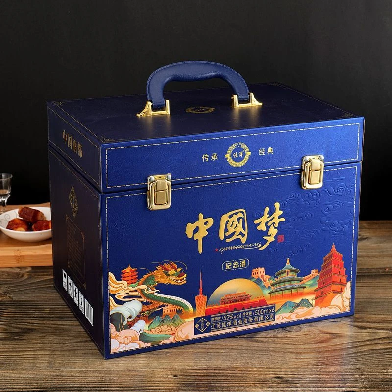 正义者中国梦纪念酒52度浓香500ml*6瓶仿皮礼箱（可检测）52度