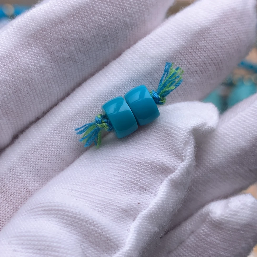 未镶嵌绿松石珠宝奇石6.5mm